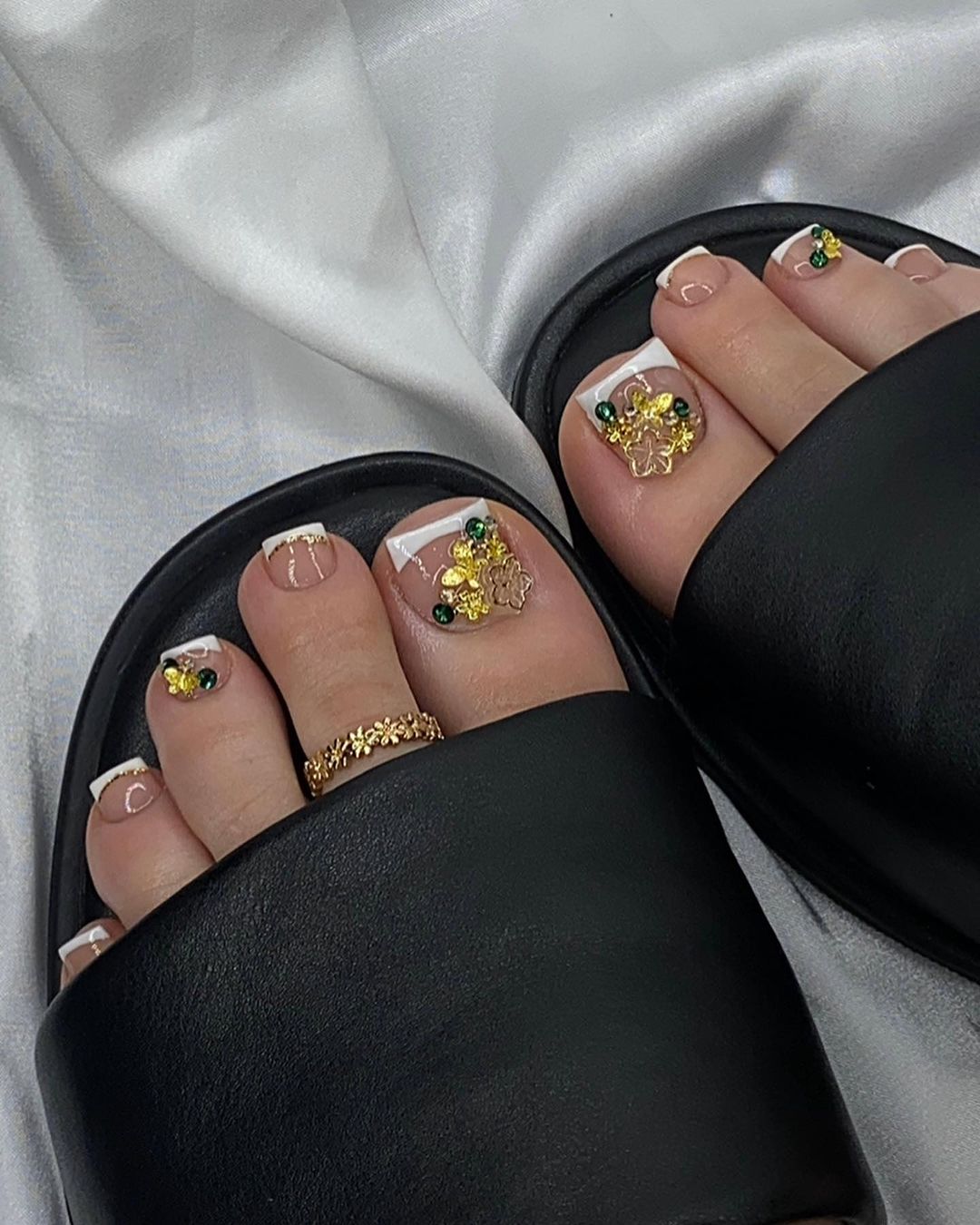 [Nueva +100] Uñas Decoradas Pies Elegantes 2025 - Imagenes 365